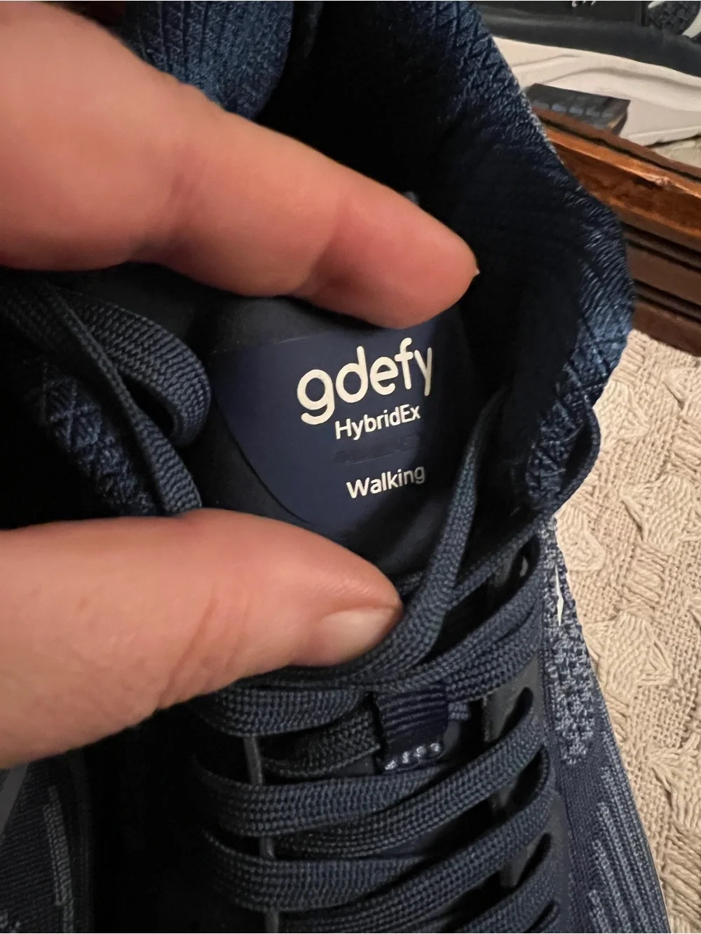 GRAVITY DEFYER G-DEFY HybridEx Athletic Running Sneakers Blue White Men's Sz 11